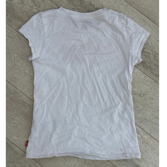 Girls Levi White T-Shirt 6x - Picture 2 of 5